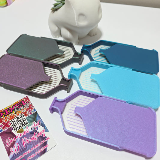 Luxury Mini Diamond Painting Drill Tray with Lid & Stopper -  Glitter Dust Singles