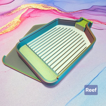 Luxury Set of 5 Stack-able Trays - Tri-Colours