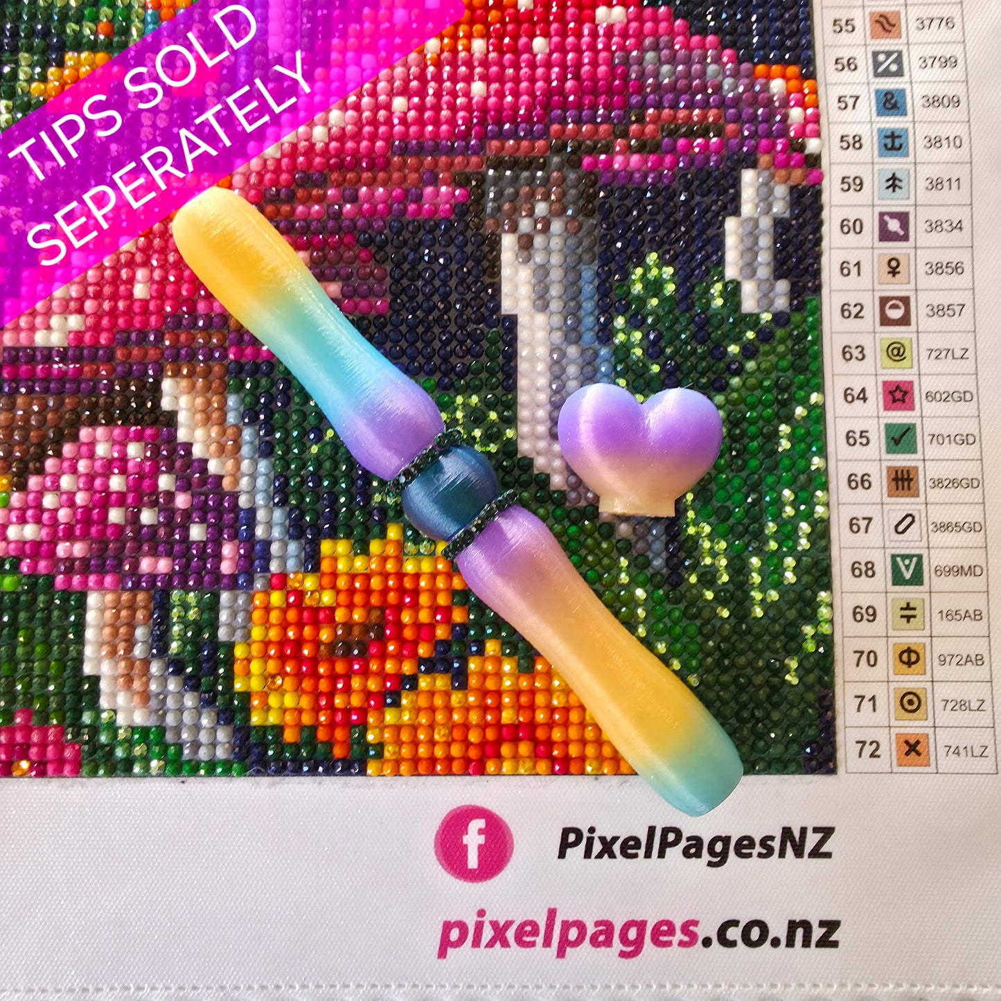 Sleek Pen For Refillable Tip - Prism Bling