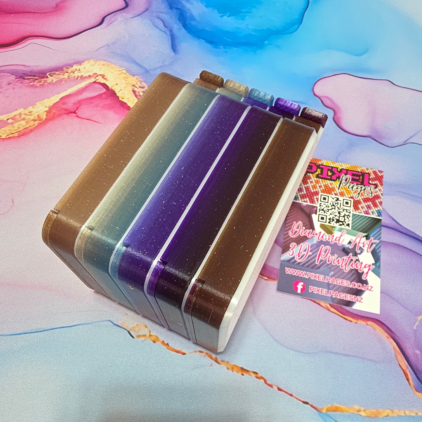Luxury Set of 5 Stack-able Trays - Nightfall