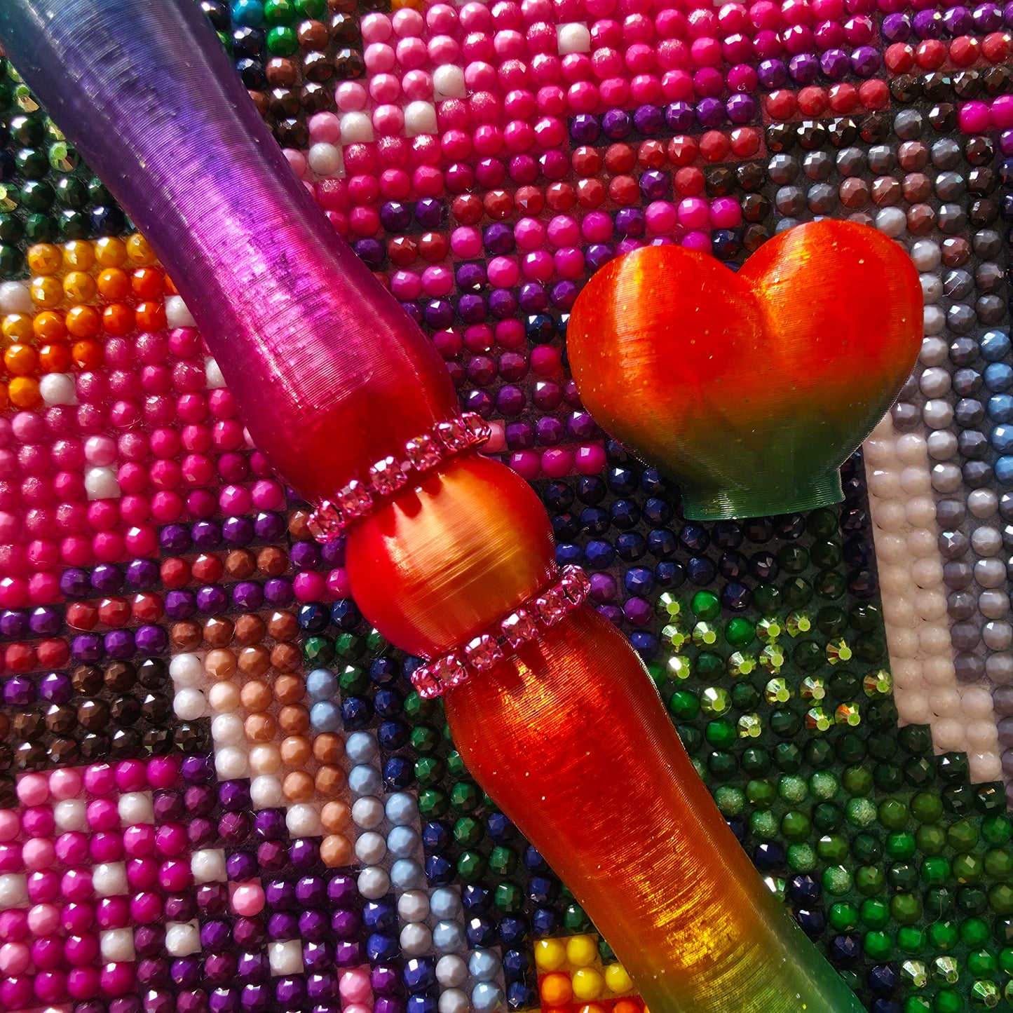 Sleek Pen For Threaded Tips - Skittles Bling