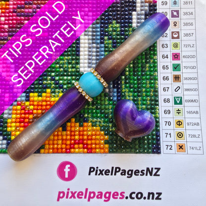 Sleek Pen For Refillable Tip - Storm Bling
