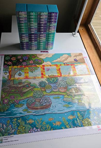 Sunset Succulents Diamond Painting Kit