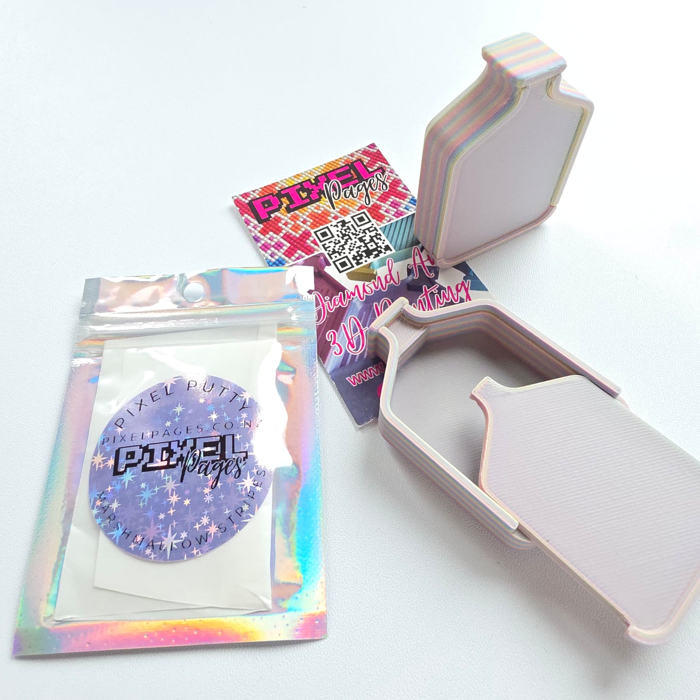 Pixel Putty Minder & Putty Bundle - Marshmallow Stripes