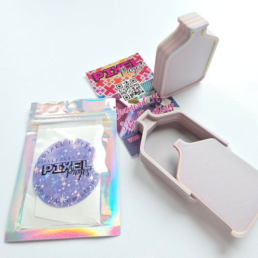 Pixel Putty Minder & Putty Bundle - Marshmallow Stripes