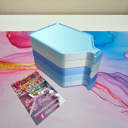Luxury Set of 5 Stack-able Trays - Iceburg