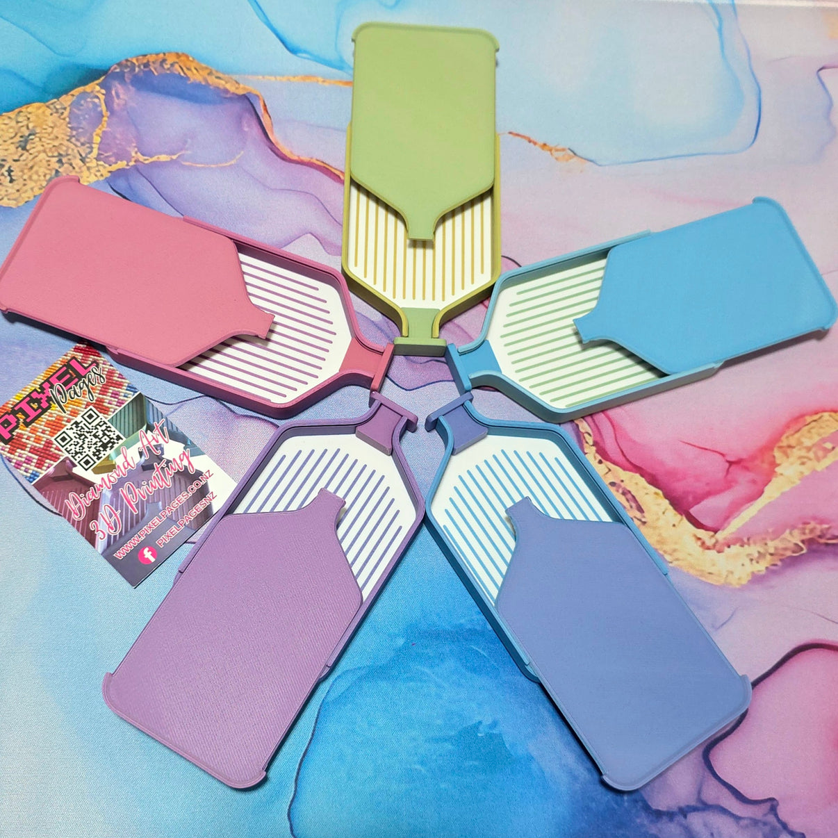 Luxury Set of 5 Stack-able Trays - Matte Macaroon