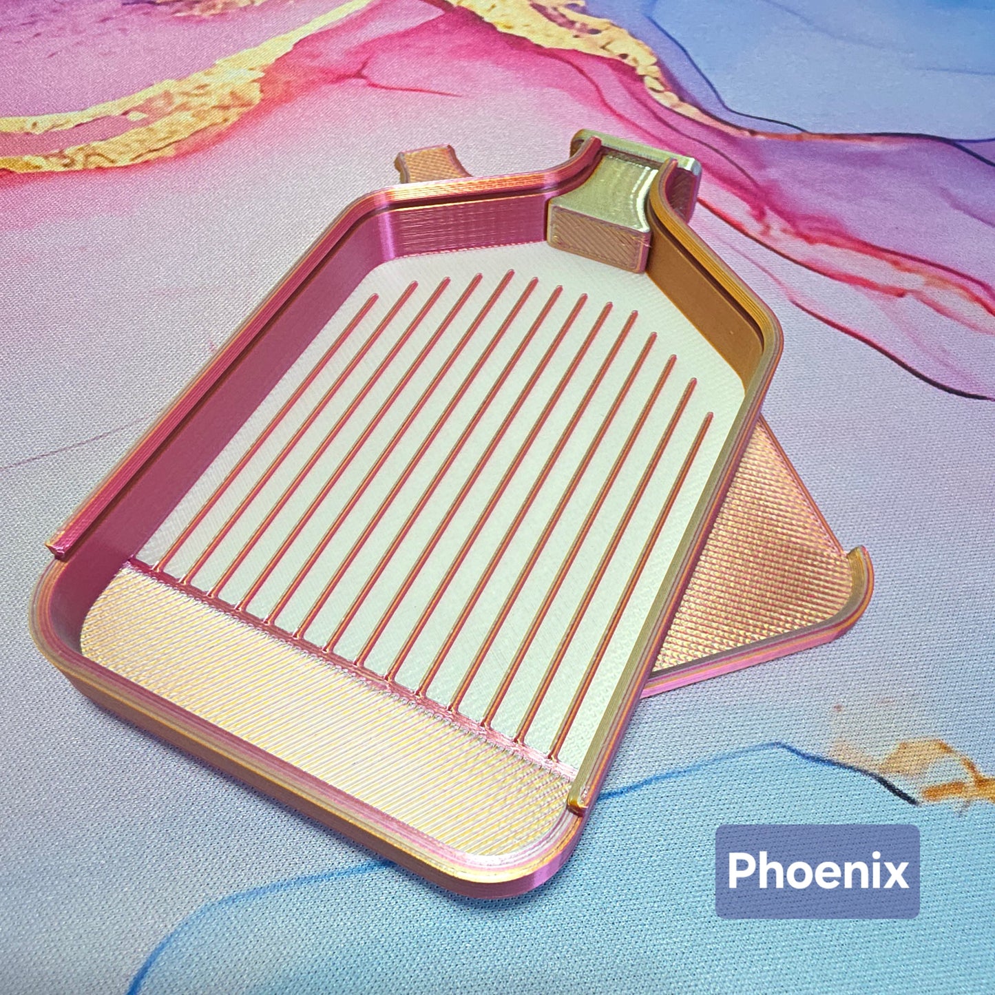 Luxury Set of 5 Stack-able Trays - Tri-Colours