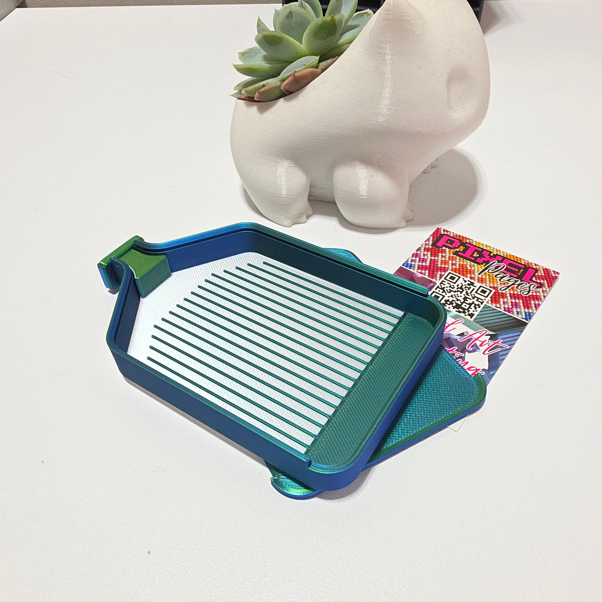 Luxury Stack-able Trays - Pearly White & Duo-Colours