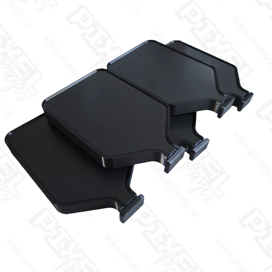 Luxury Set of 5 Stack-able Trays - Ebony