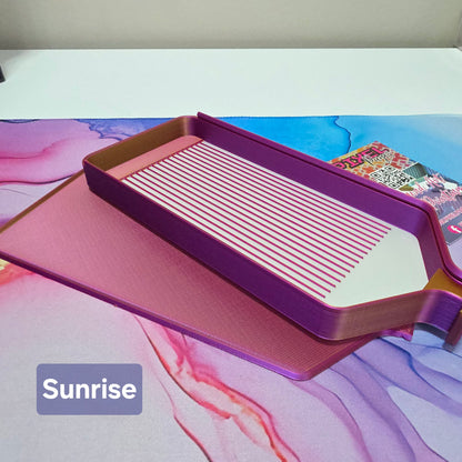 Luxury Set of 5 Stack-able Trays - Tri-Colours