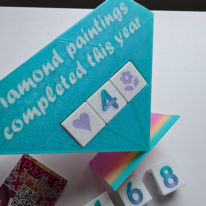 Diamond Painting Yearly Tracker