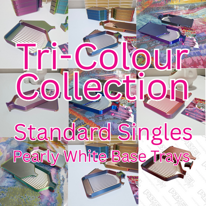 Luxury Stack-able Trays - Pearly White & Tri-Colour