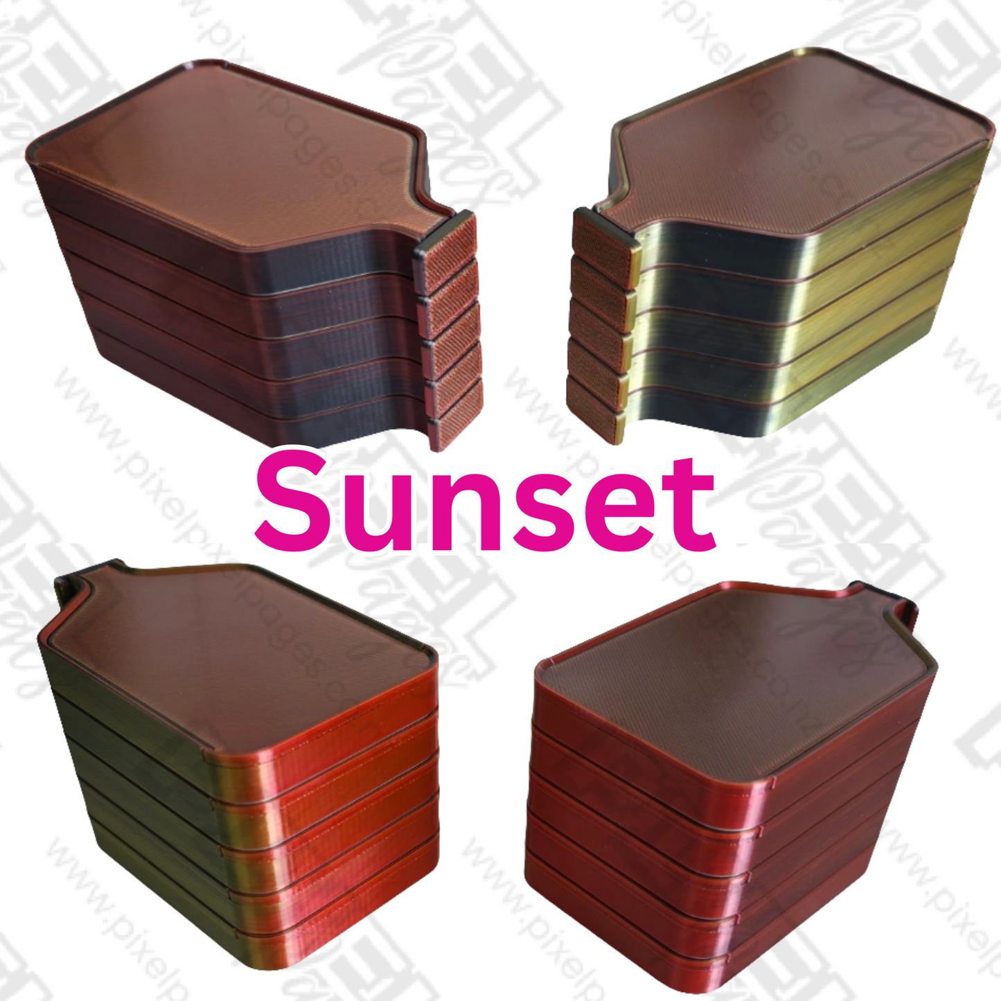 Luxury Stack-able Trays - Tri-Colours