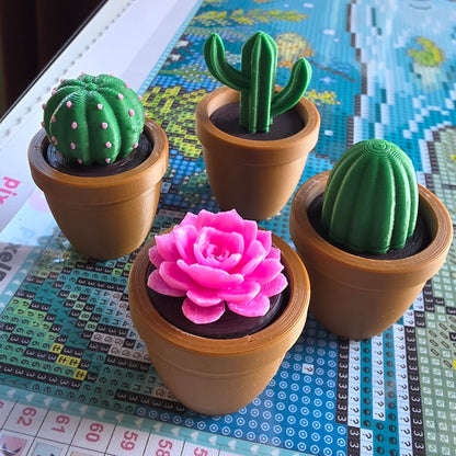 Diamond Painting Pals 3D Printed Cover Minders - Clicky Cacti
