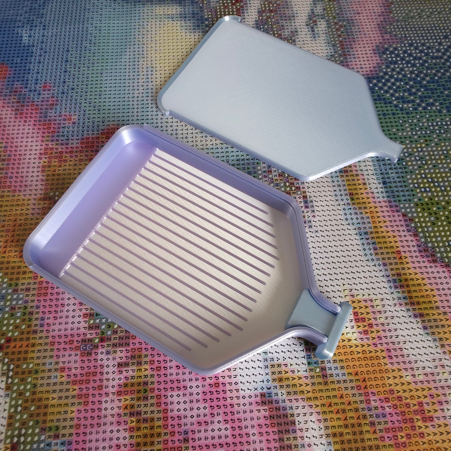 Luxury Set of 5 Stack-able Trays - Silk white & Fairytale