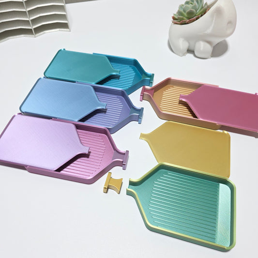 Luxury Set of 5 Stack-able Trays - Paddle Pop