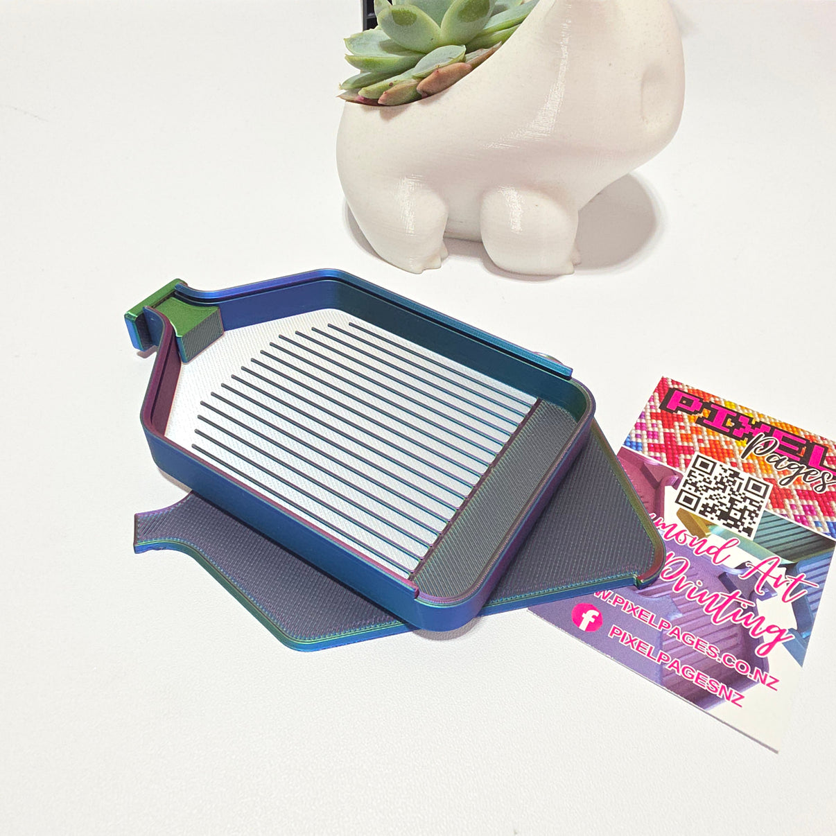 5 Pack Standard Size Stack-able Trays - Pearly White & Tri-Colour