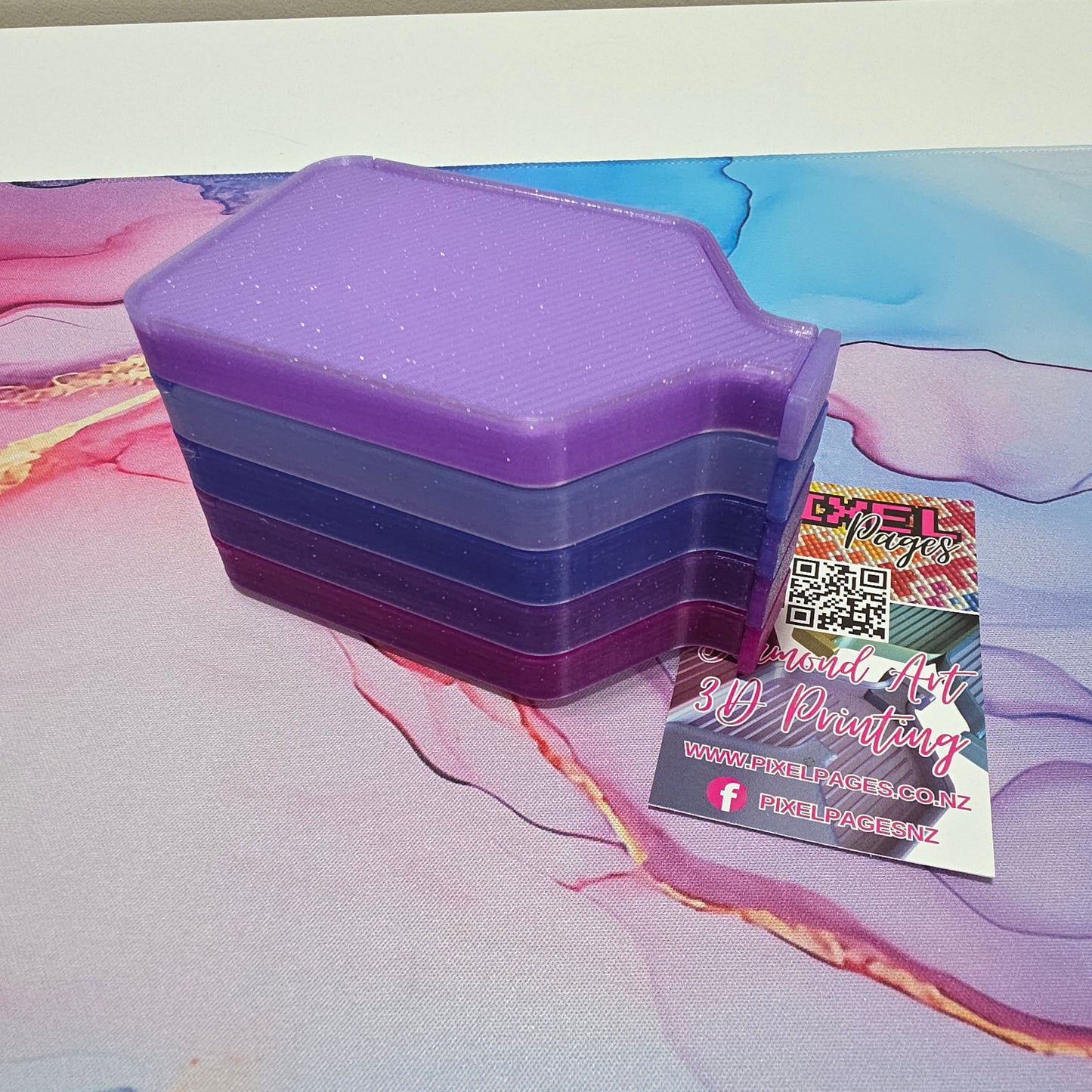 Luxury Set of 5 Stack-able Trays - Lavender
