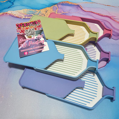 Luxury Mini Set of 5 Stack-able Trays - White & Matte Macaroon