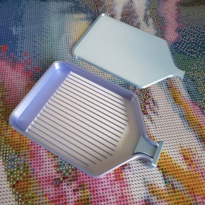Luxury Set of 5 Stack-able Trays - Silk white & Fairytale