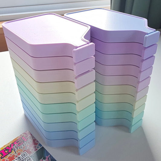 Luxury Set of 5 Stack-able Trays - Matte Fantasy
