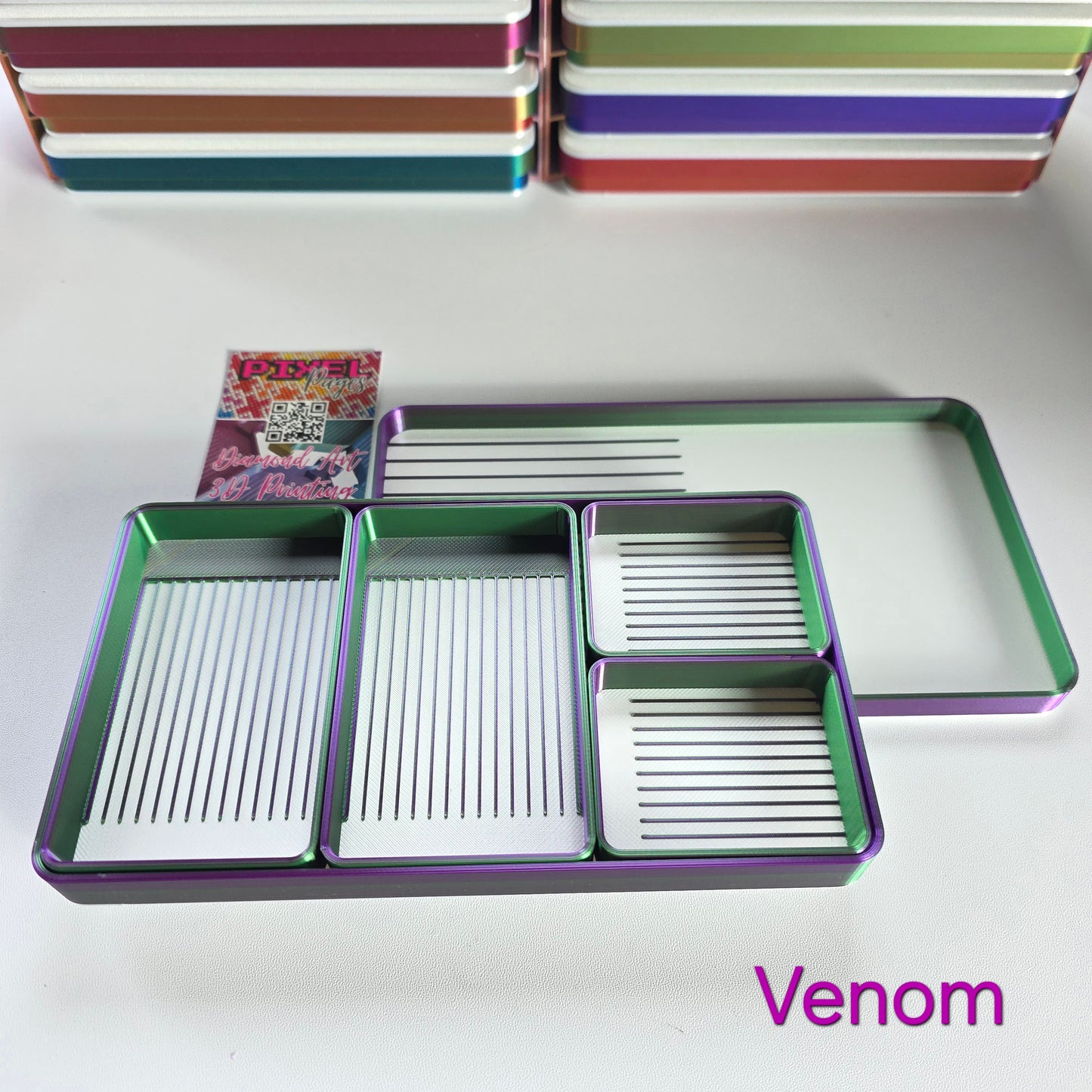 Pixel Palettes 2 Medium + 2 Small Trays