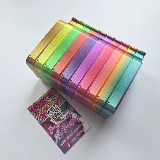 Luxury Set of 5 Stack-able Trays - Silk Rainbow
