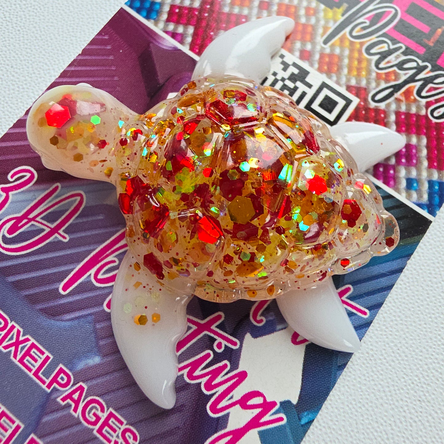 Handmade Resin Turtle Cover Minders