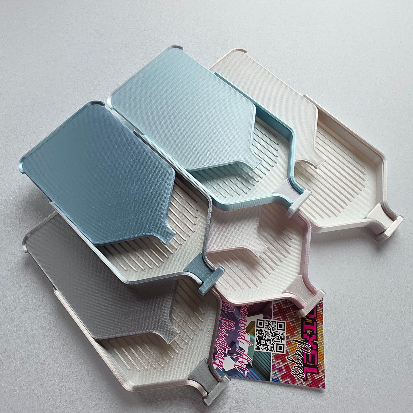 Luxury Set of 5 Stack-able Trays - Lunar Bloom