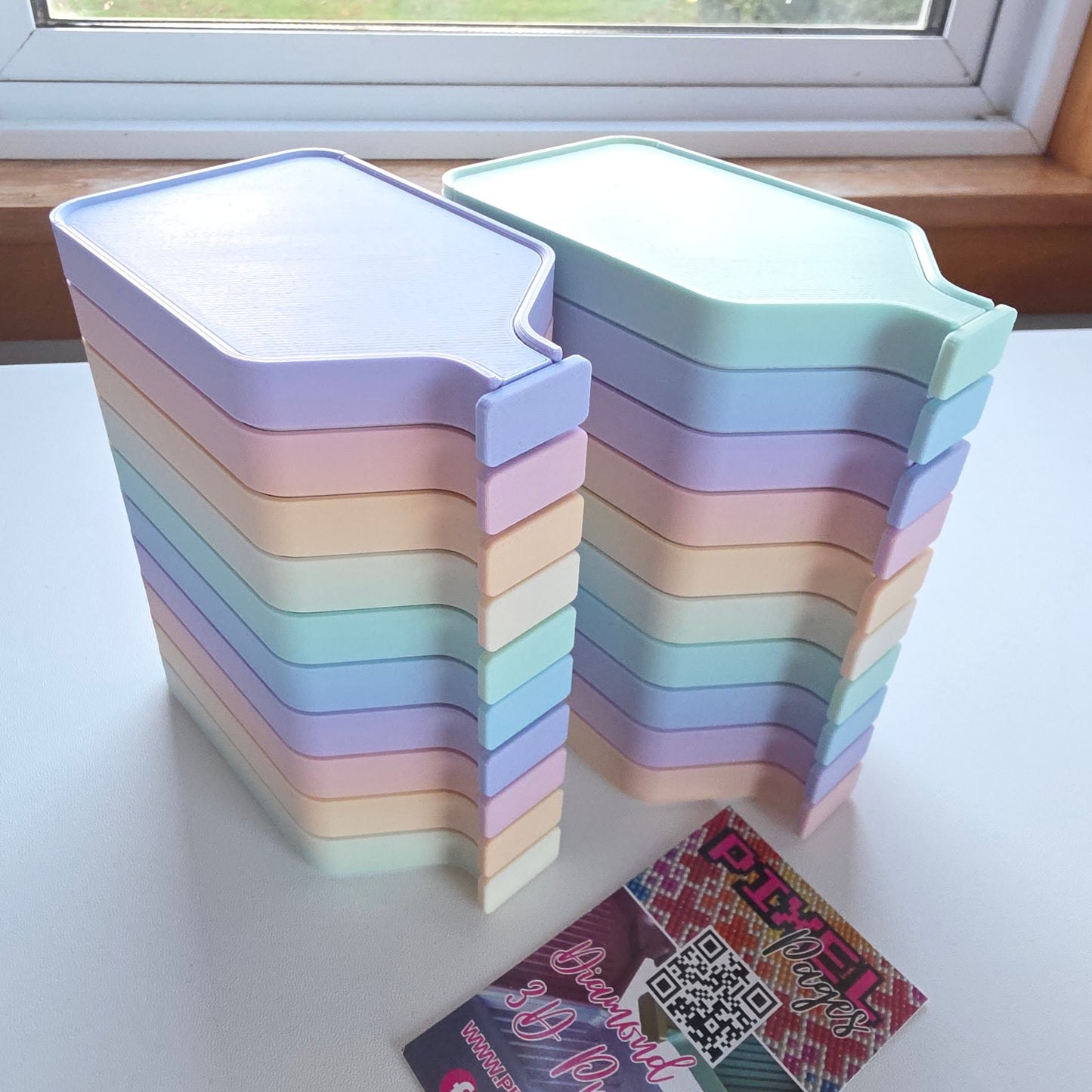 Luxury Set of 5 Stack-able Trays - Matte Fairytale