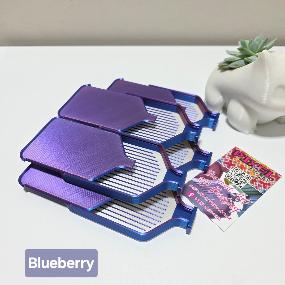 Luxury 5 Pack Stack-able Trays - Pearly White & Duo-Colours