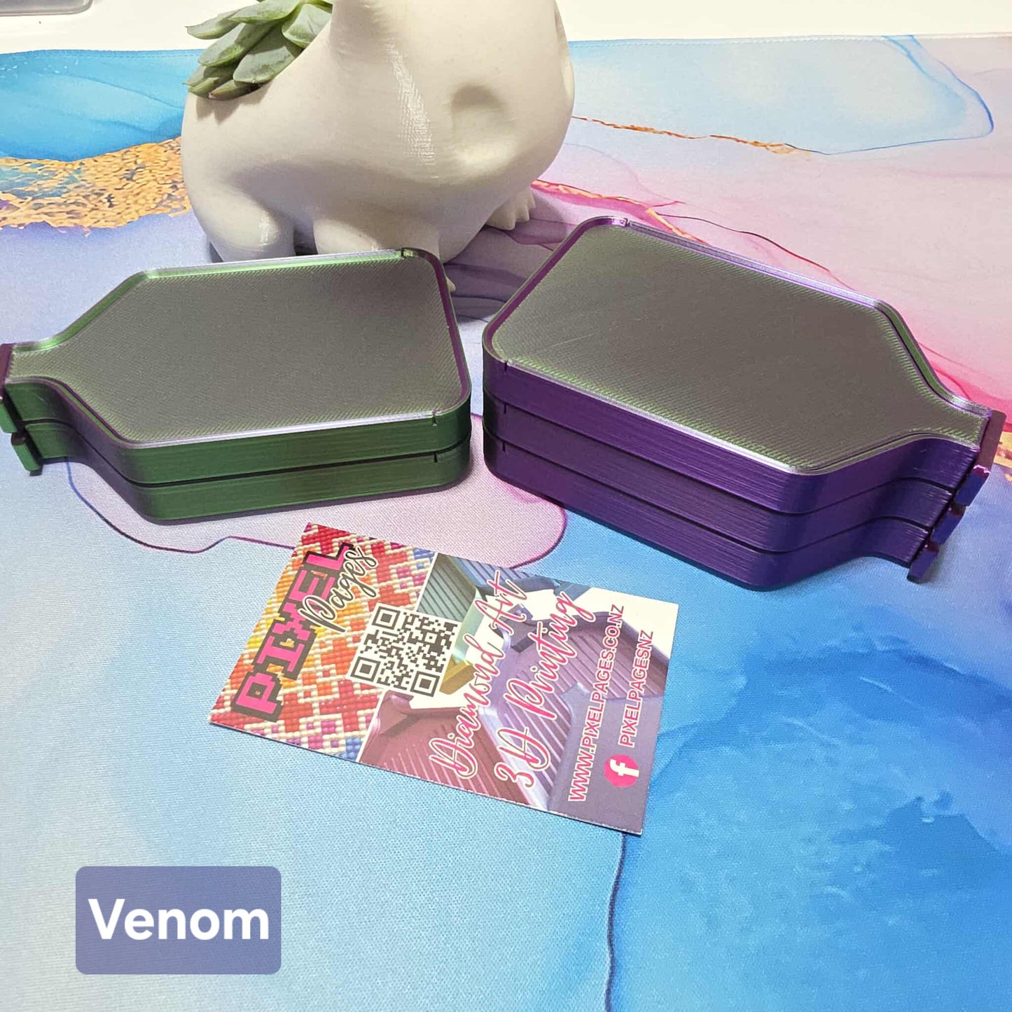 Luxury 5 Pack Stack-able Trays - Pearly White & Duo-Colours