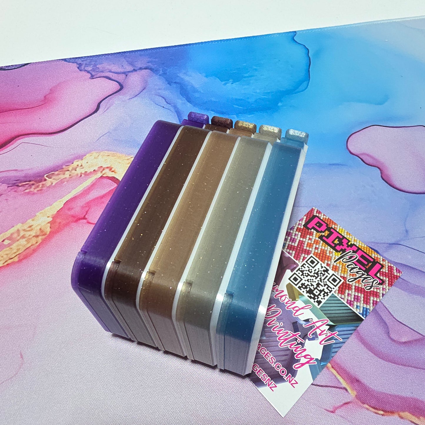 Luxury Set of 5 Stack-able Trays - Nightfall