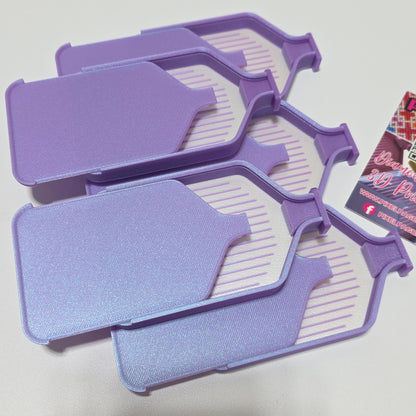 Luxury Mini Set of 5 Stack-able Trays - Pearl White & Amethyst