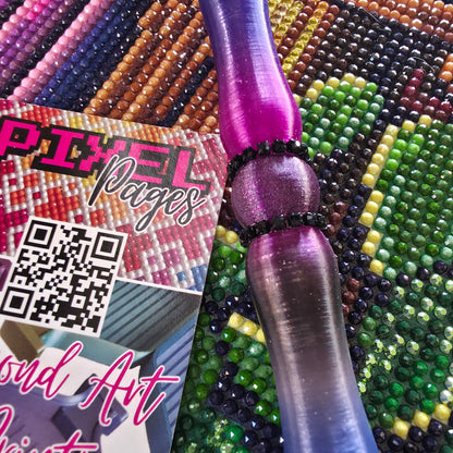 Sleek Pen For Refillable Tip - Galaxy Bling