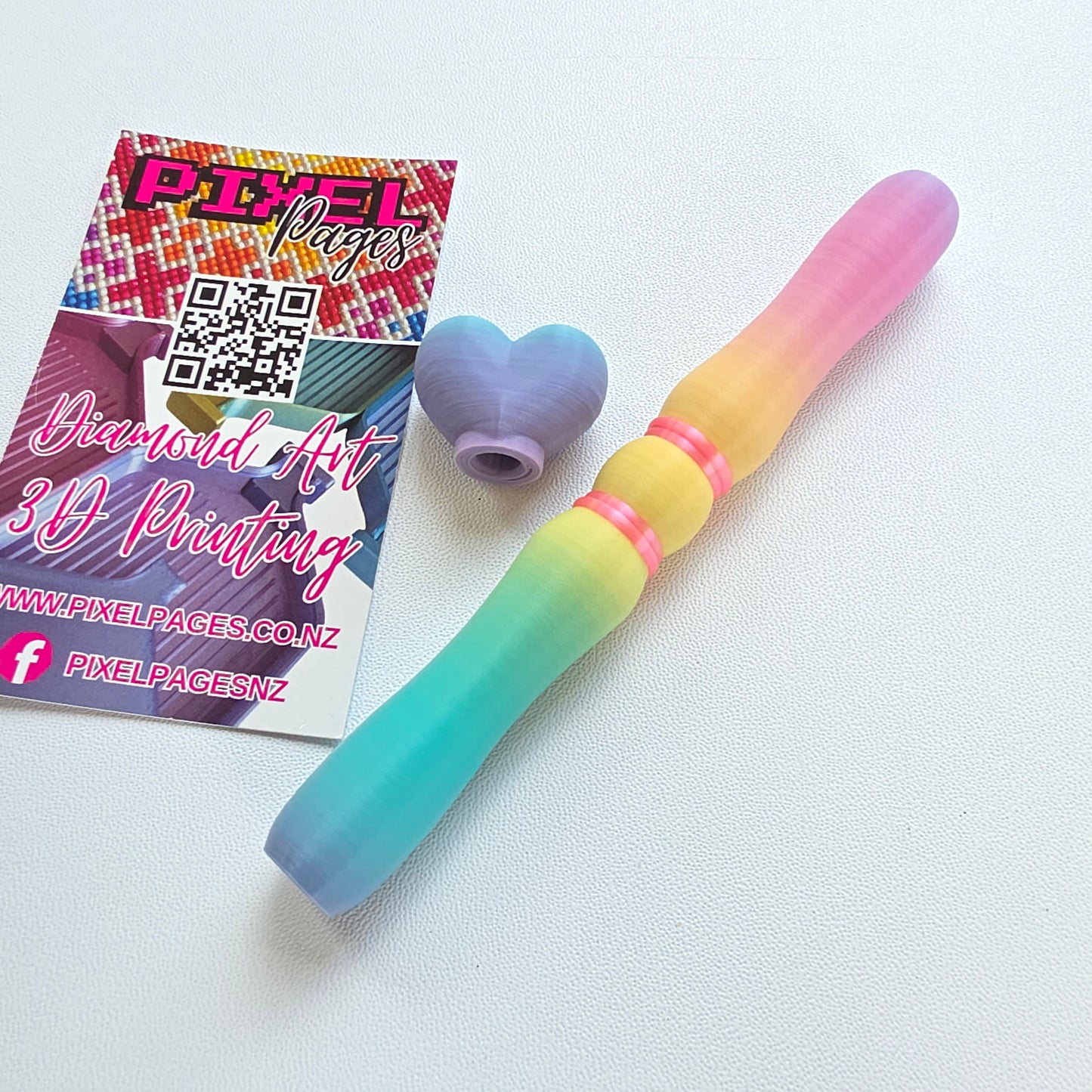 Multicoloured Double Twist Tip Pen - Matte Rainbow