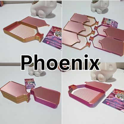 Luxury Mini Stack-able Trays Singles - Pearly White & Tri-Colour