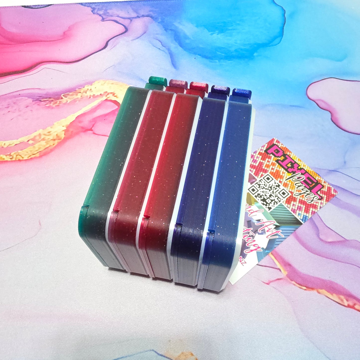 Luxury Set of 5 Stack-able Trays - Nebula