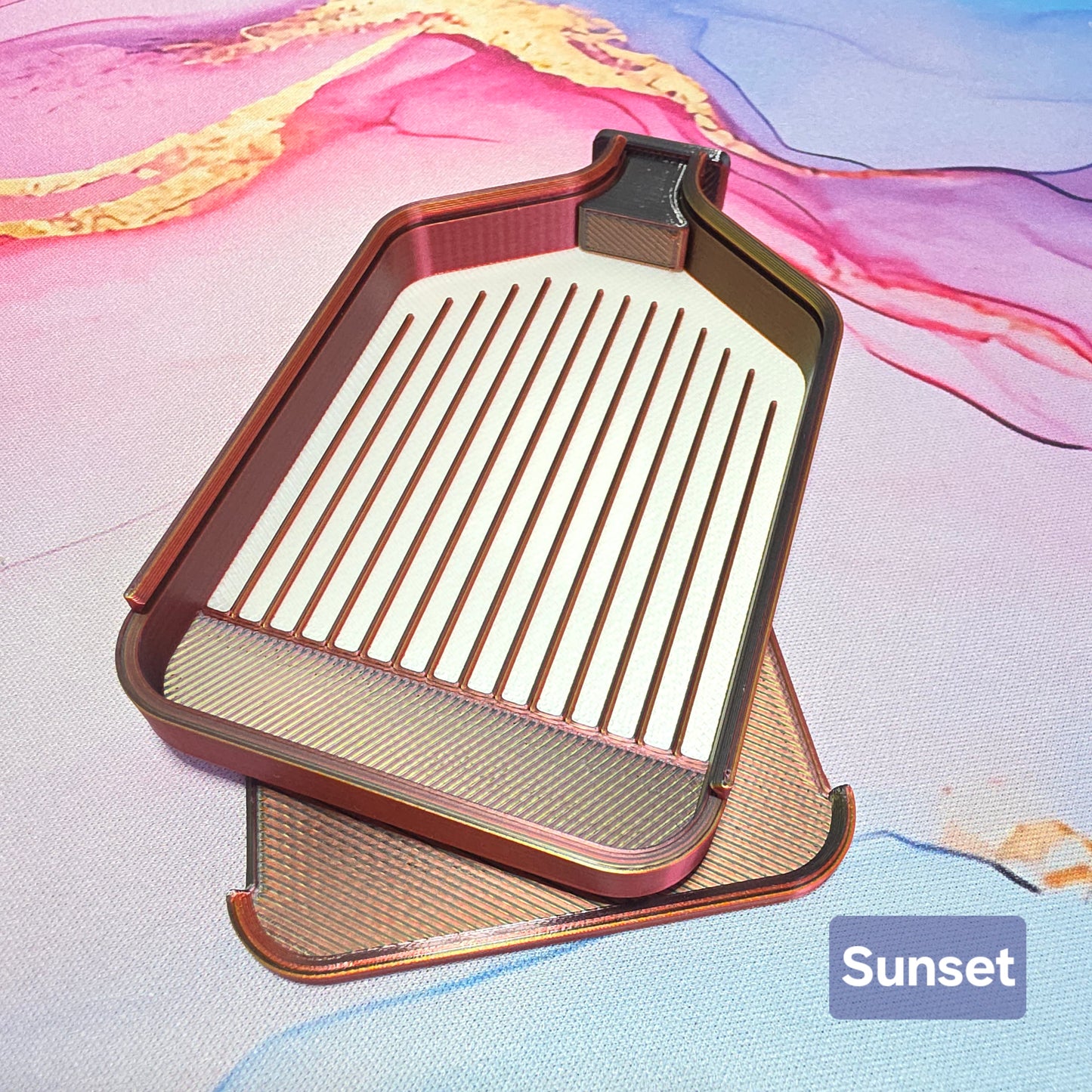 Luxury Set of 5 Stack-able Trays - Tri-Colours