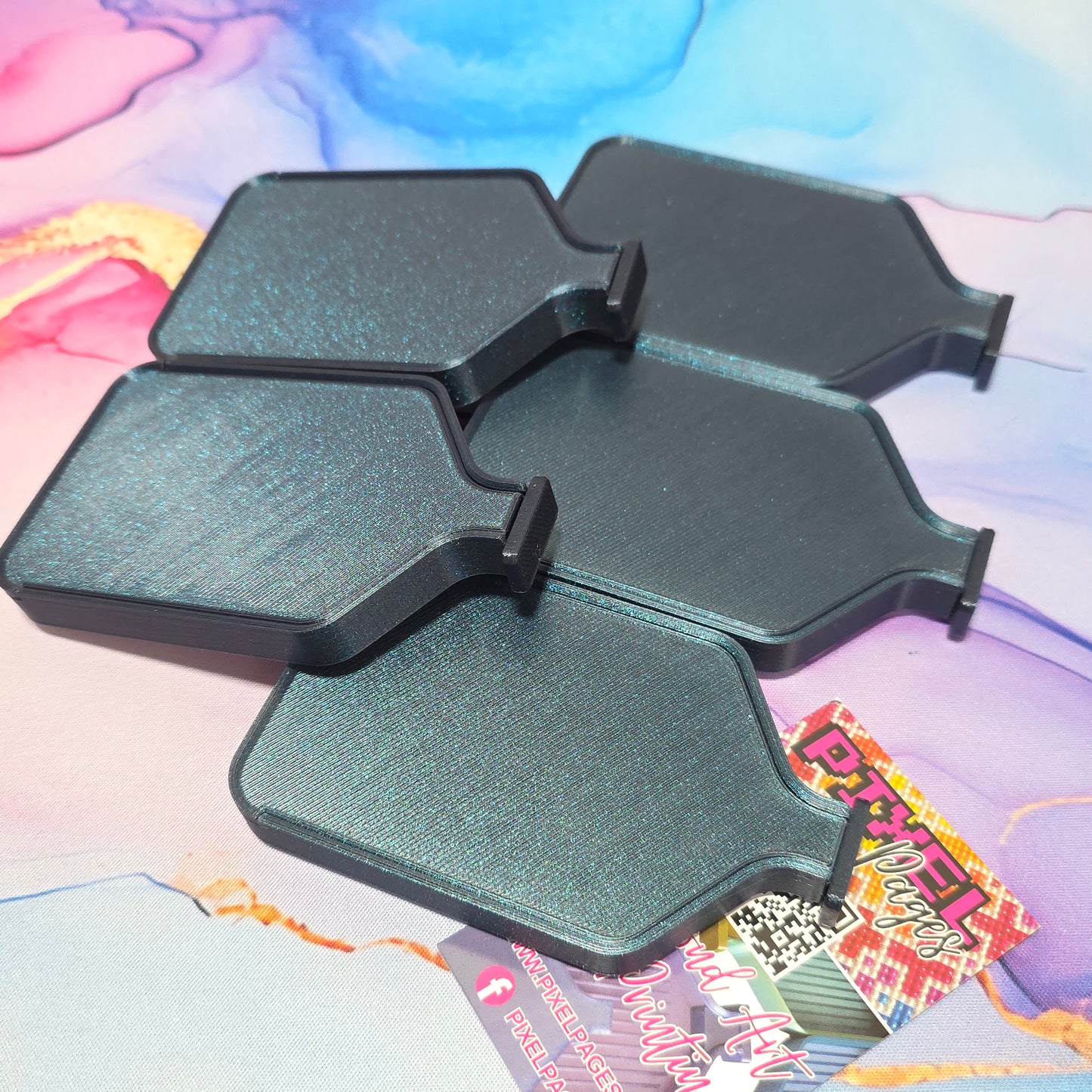 Luxury Set of 5 Stack-able Trays - Night Sky