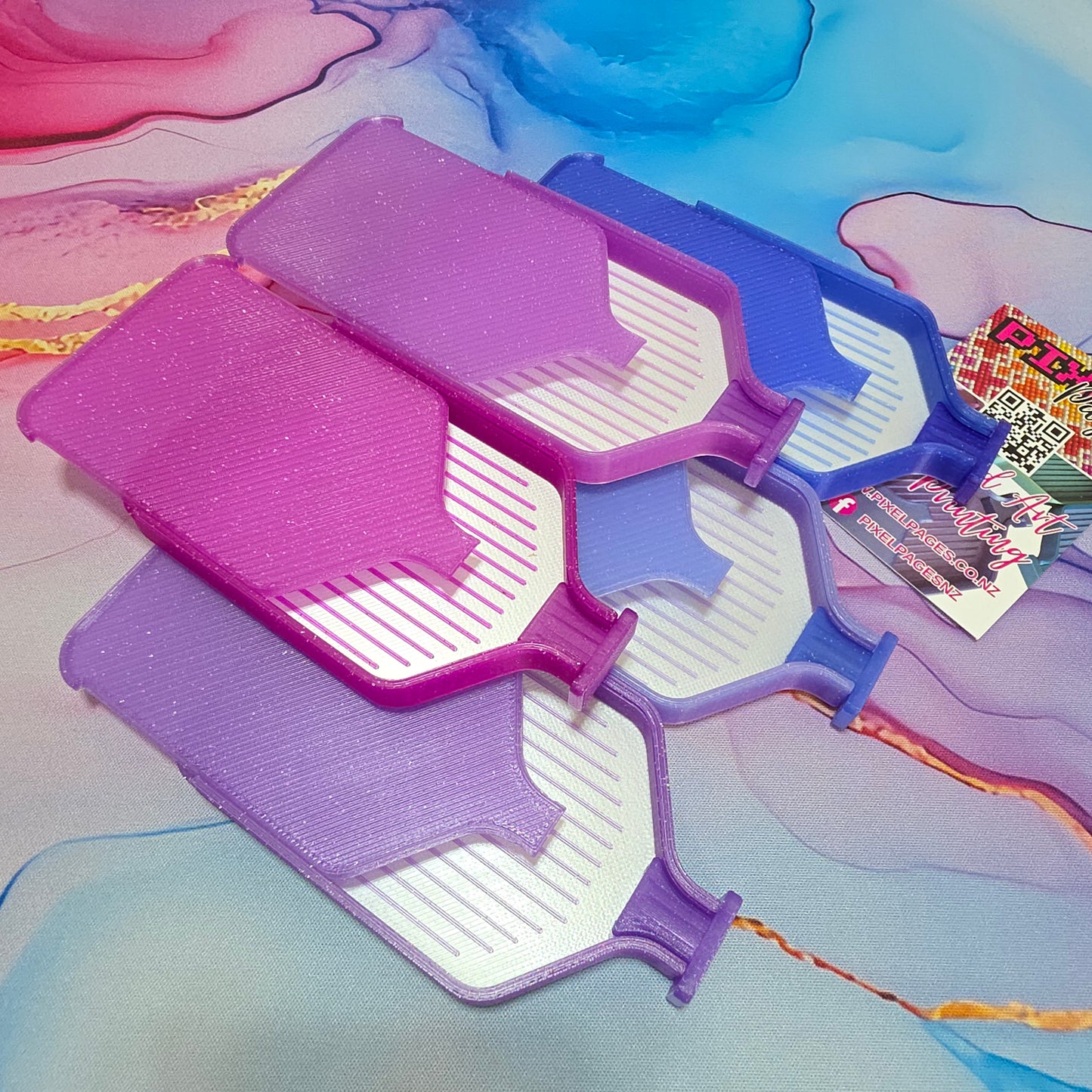 Luxury Set of 5 Stack-able Trays - Lavender