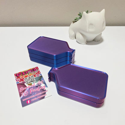Luxury Mini Diamond Painting Drill Tray with Lid & Stopper - Pearl White & Blueberry