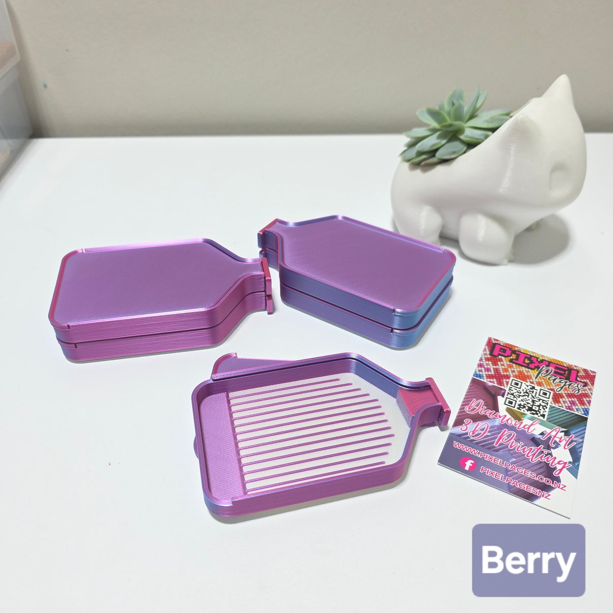 Luxury Stack-able Mini Trays - Pearly White & Duo-Colours
