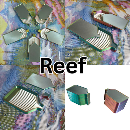 Luxury Set of 5 Stack-able Trays - Tri-Colours