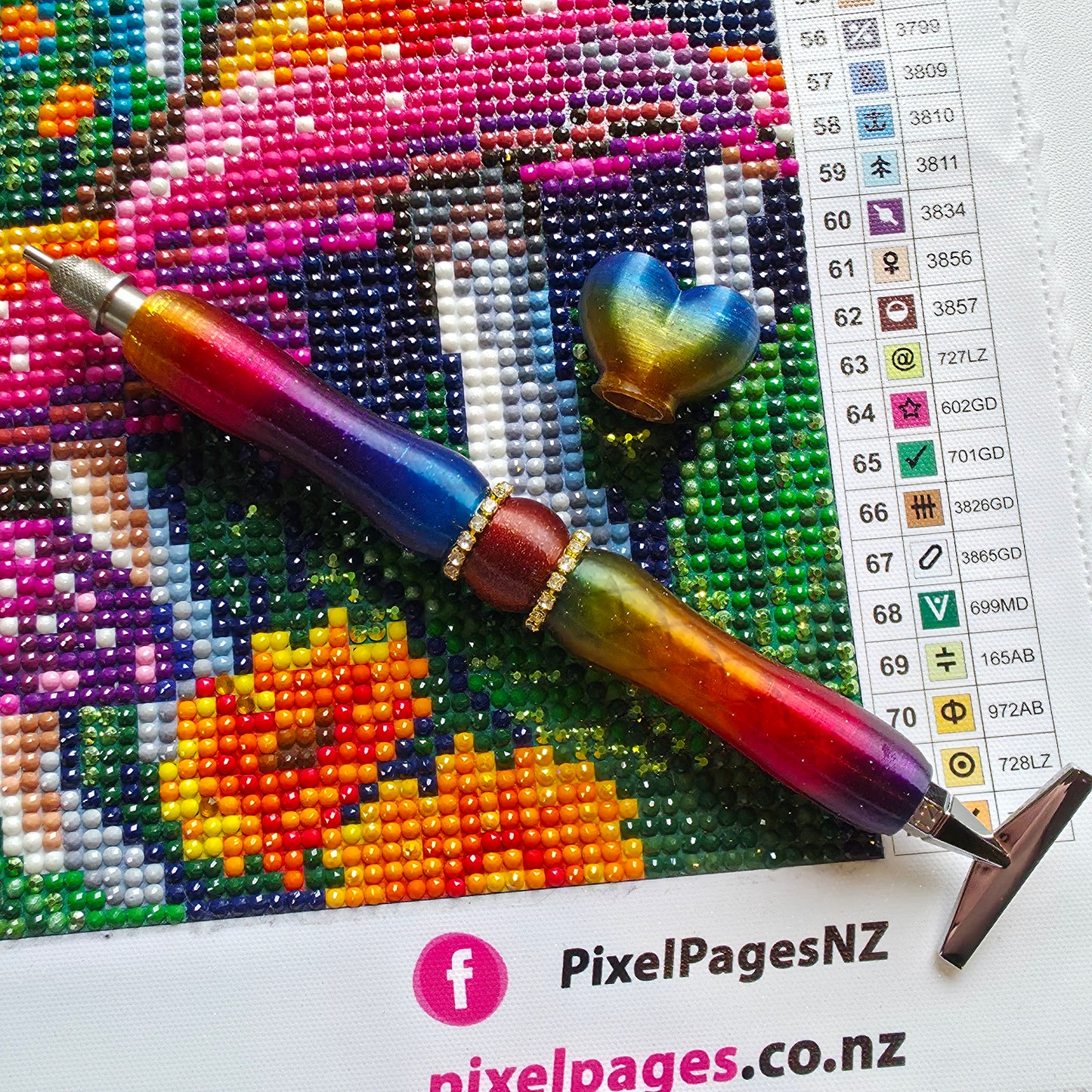 Sleek Pen For Refillable Tip - Gemstone Bling