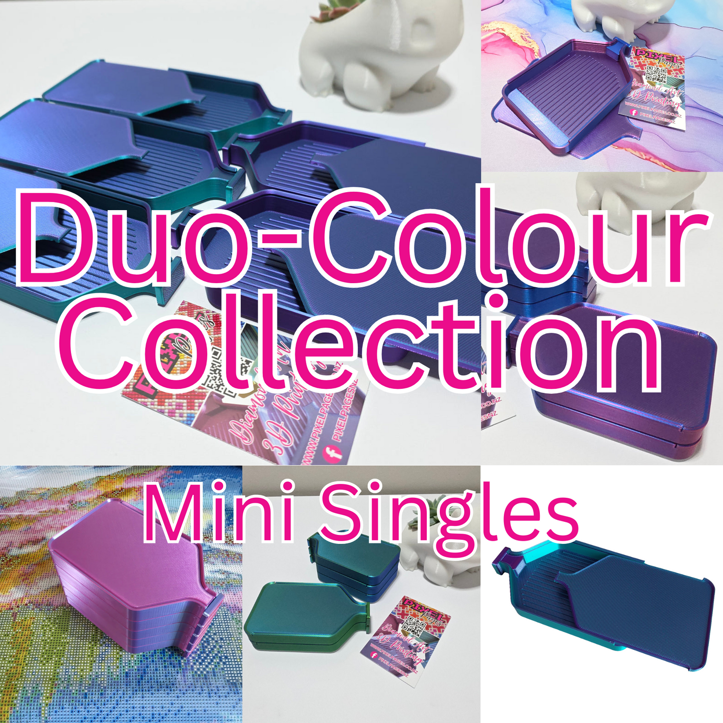 Luxury Stack-able Mini Trays - Duo-Colours