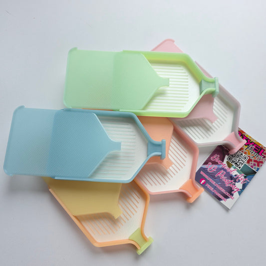 Luxury Set of 5 Stack-able Trays -  Rainbow Crystal (Glow)