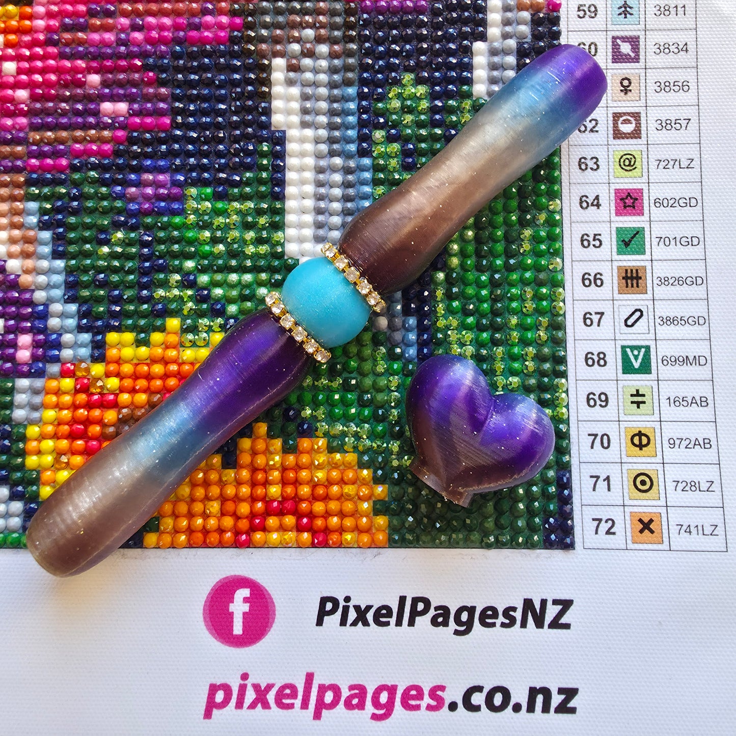 Sleek Pen For Refillable Tip - Storm Bling