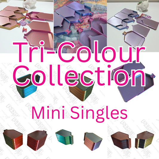 Luxury Mini Stack-able Trays Singles - Tri-Colours